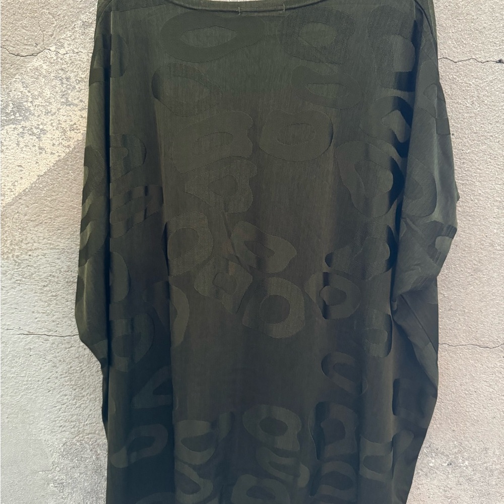 Malissa oversized green top.